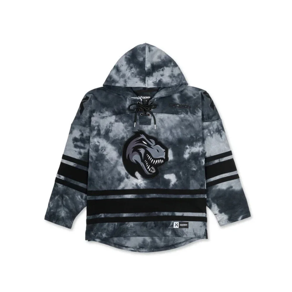 Excision Black Tie Dye Lacer Hoodie Medium | EDM & Rave